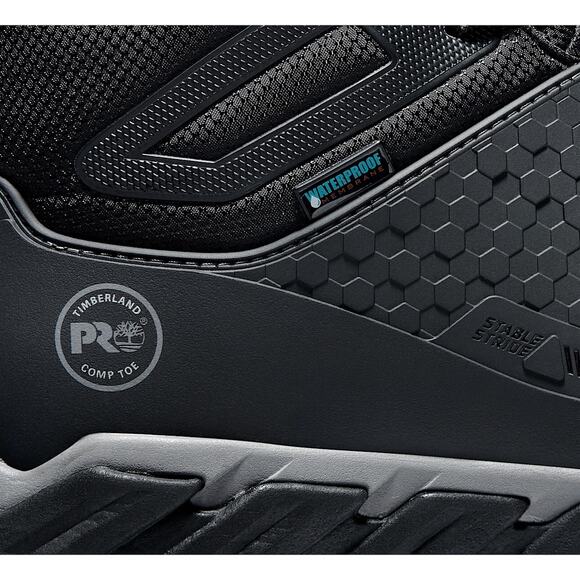 Timberland PRO® Men's Ridgework Waterproof Comp-Toe Work Boot - Size: 8.5 - Picture 6 of 7